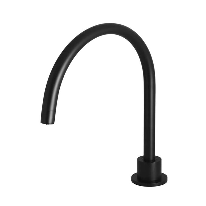 MATTE BLACK ROUND HIGH-RISE SWIVEL HOB SPOUT