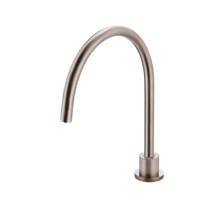 CHAMPAGNE ROUND HIGH-RISE SWIVEL HOB SPOUT