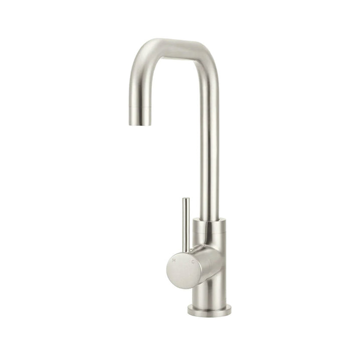 BRUSHED NICKEL ROUND KITCHEN MIXER TAP (MK02)