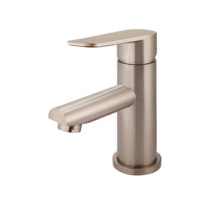 CHAMPAGNE ROUND PADDLE BASIN MIXER