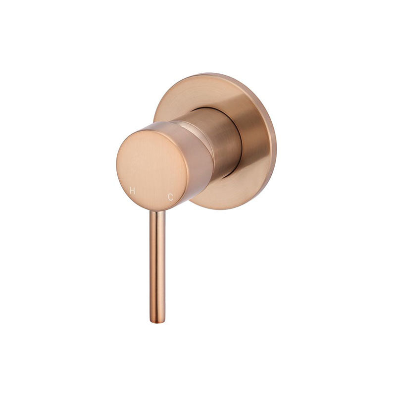 CHAMPAGNE ROUND WALL MIXER