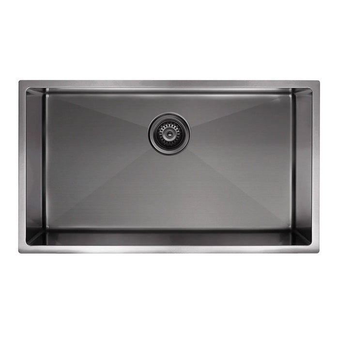 GUNMETAL BLACK KITCHEN SINK - SINGLE BOWL 760 X 440