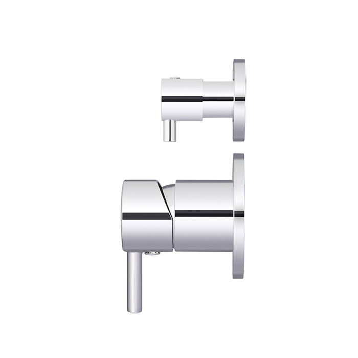 CHROME ROUND DIVERTER MIXER