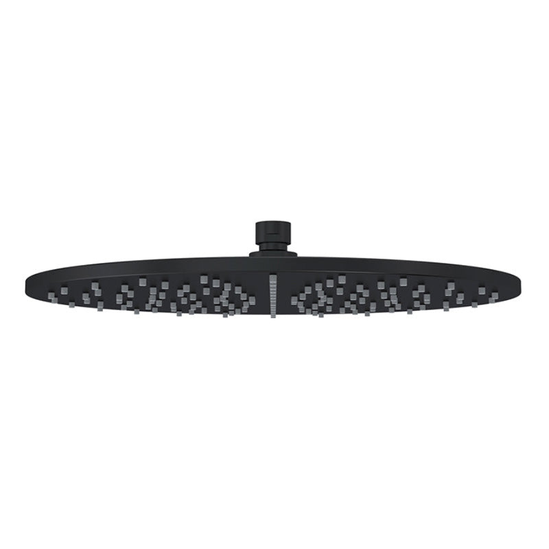 MATTE BLACK ROUND SHOWER ROSE 300MM
