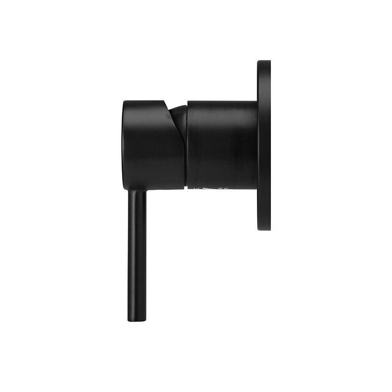 MATT BLACK ROUND WALL MIXER