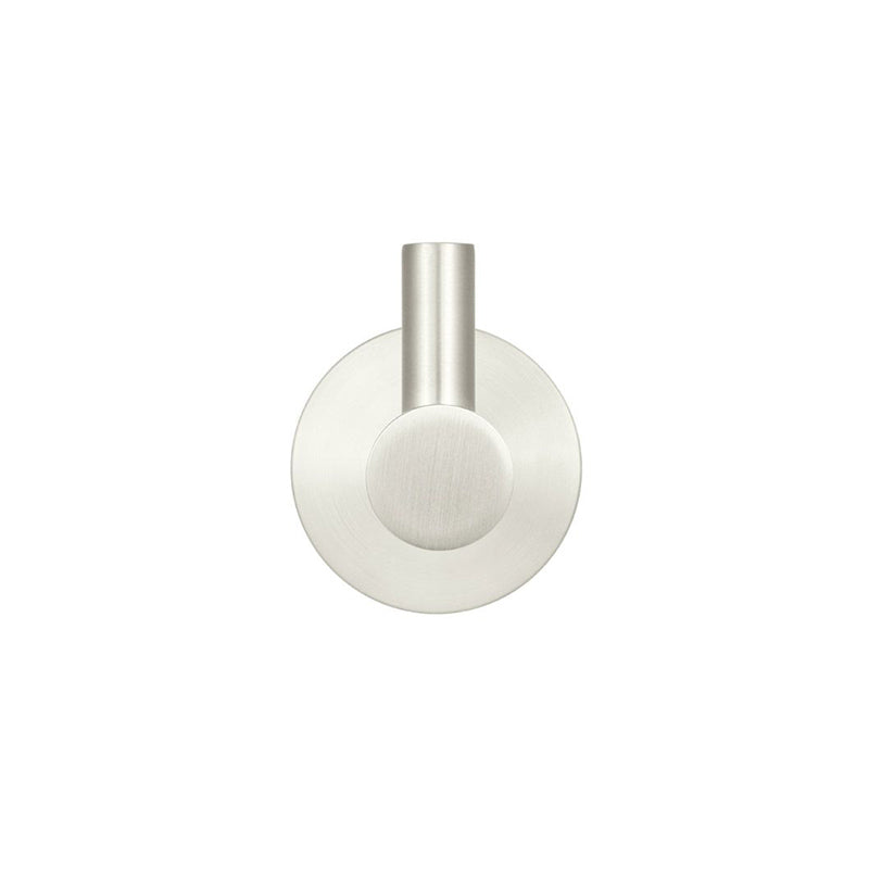 BRUSHED NICKEL ROUND ROBE HOOK