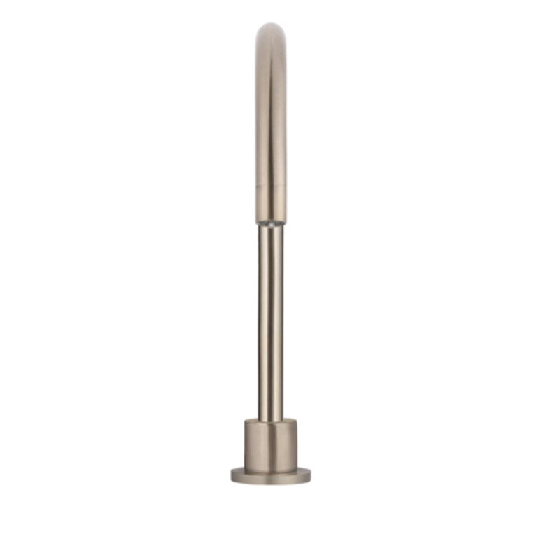 CHAMPAGNE ROUND HIGH-RISE SWIVEL HOB SPOUT