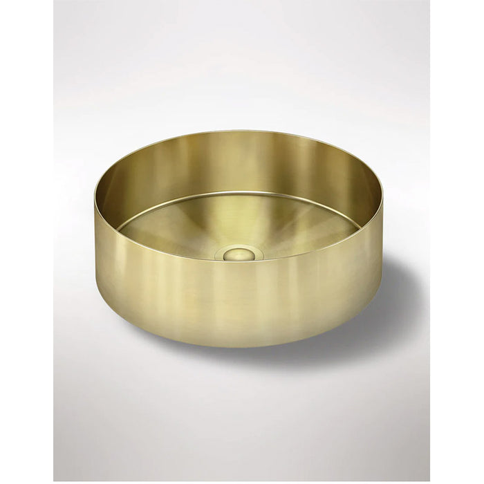 TIGER BRONZE ROUND STEEL BATHROOM BASIN 380 X 110