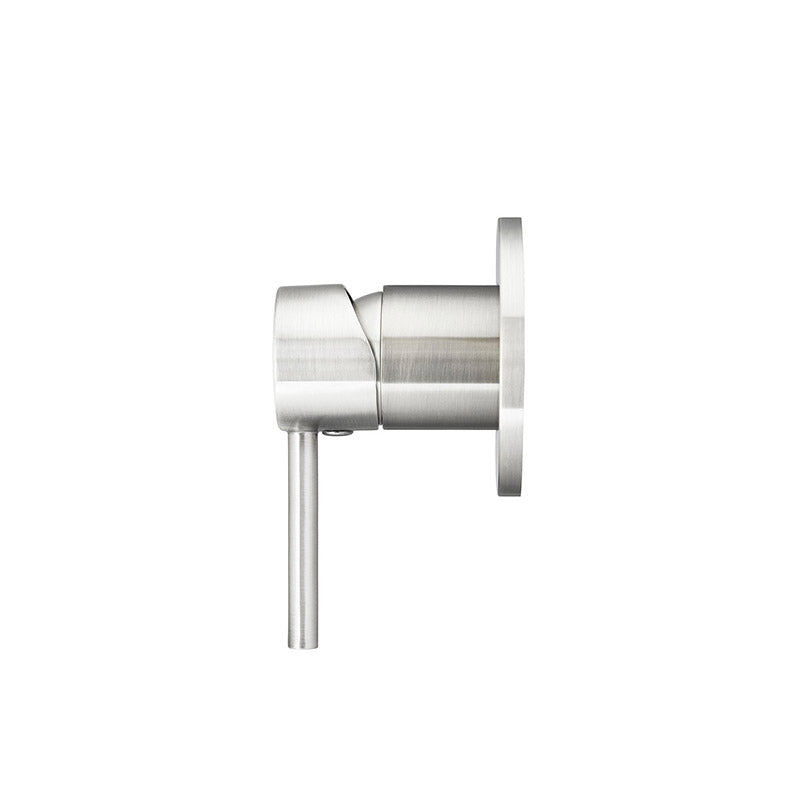 BRUSHED NICKEL ROUND WALL MIXER