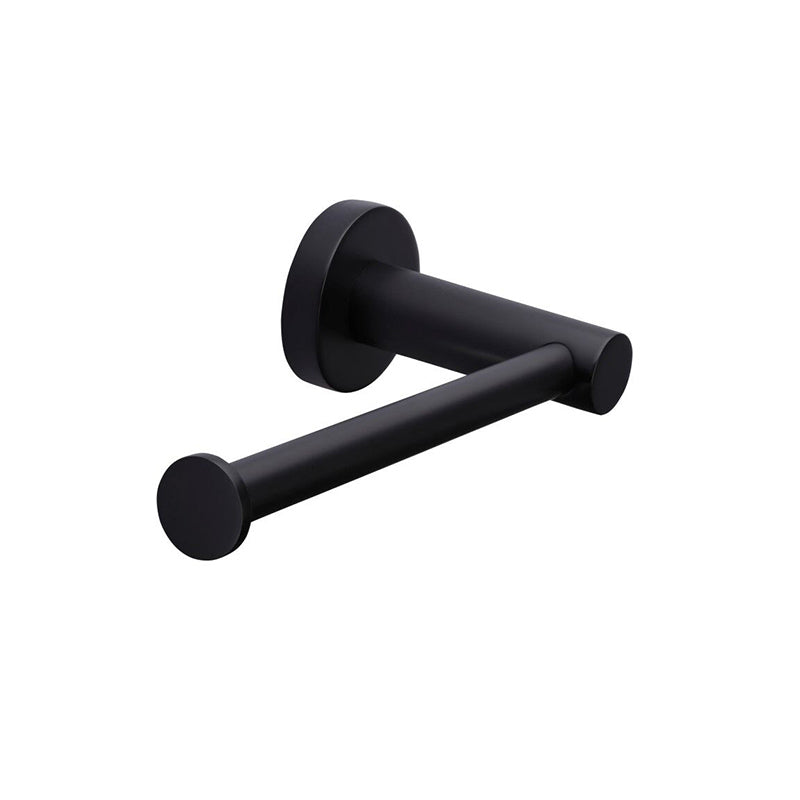 MATT BLACK ROUND TOILET ROLL HOLDER – Mandk