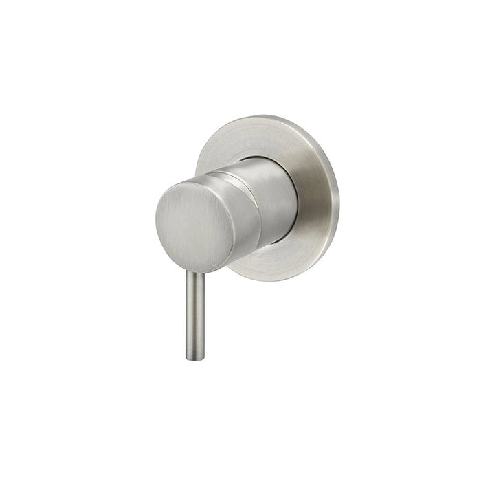 BRUSHED ROUND WALL MIXER SHORT PIN-LEVER