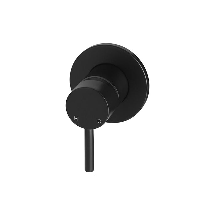 MATTE BLACK WALL MIXER SHORT PIN-LEVER