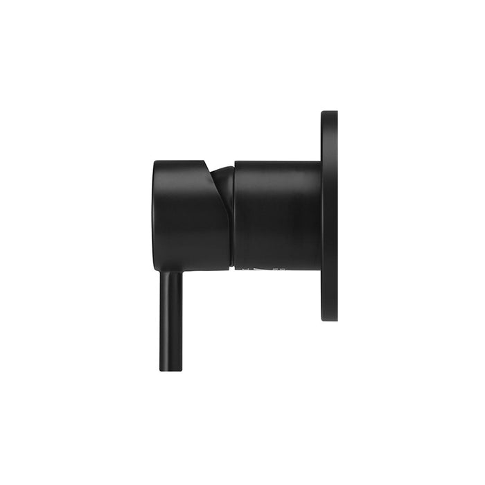 MATTE BLACK WALL MIXER SHORT PIN-LEVER