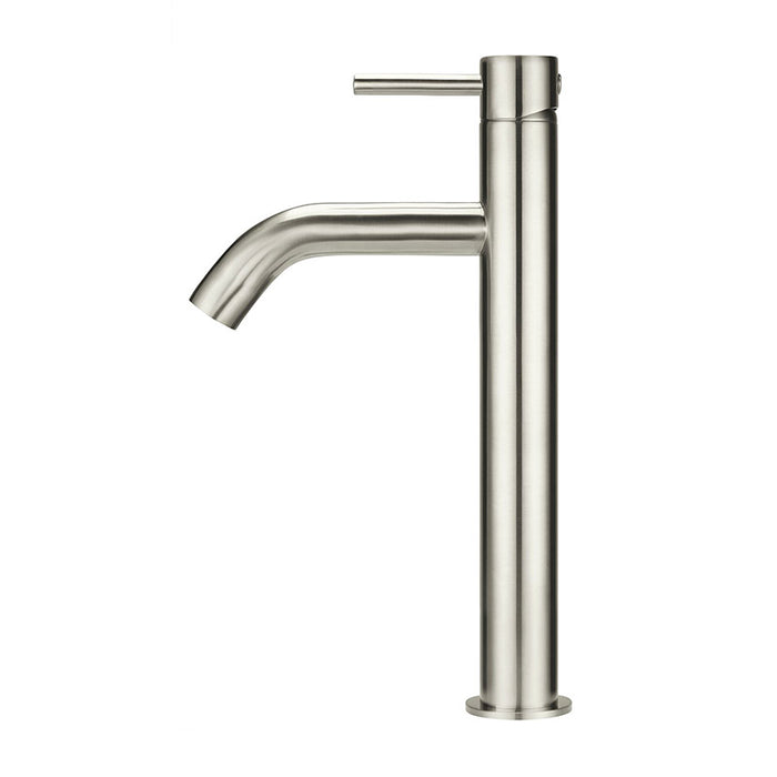 BRUSHED NICKEL PICCOLA TALL BASIN MIXER TAP