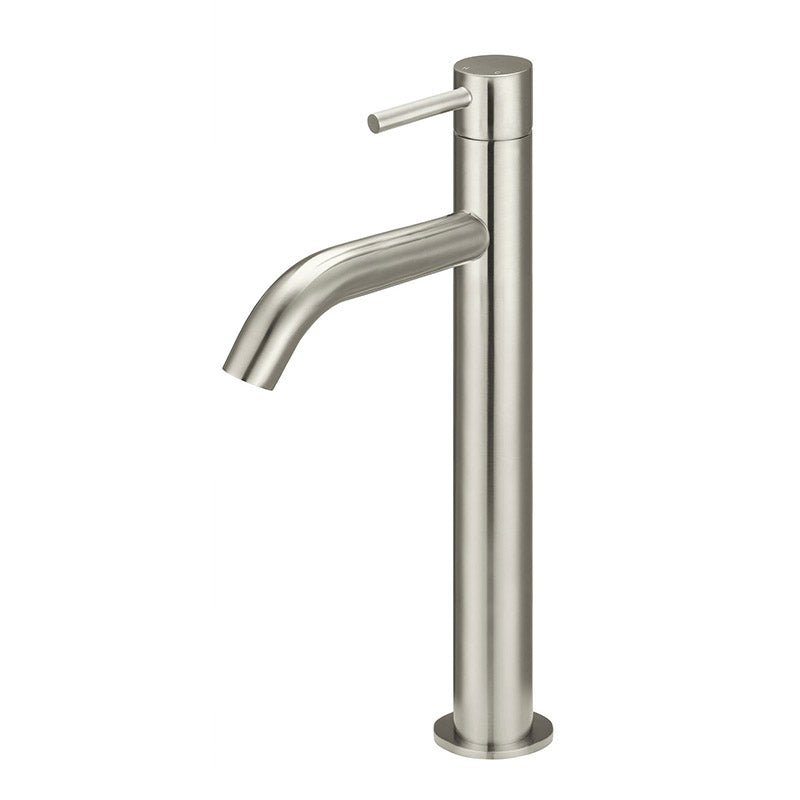 BRUSHED NICKEL PICCOLA TALL BASIN MIXER TAP
