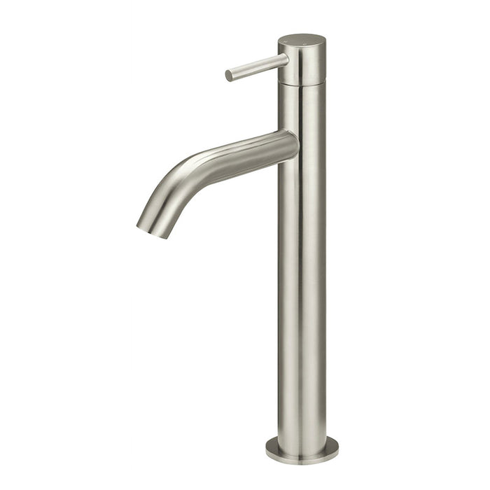 BRUSHED NICKEL PICCOLA TALL BASIN MIXER TAP