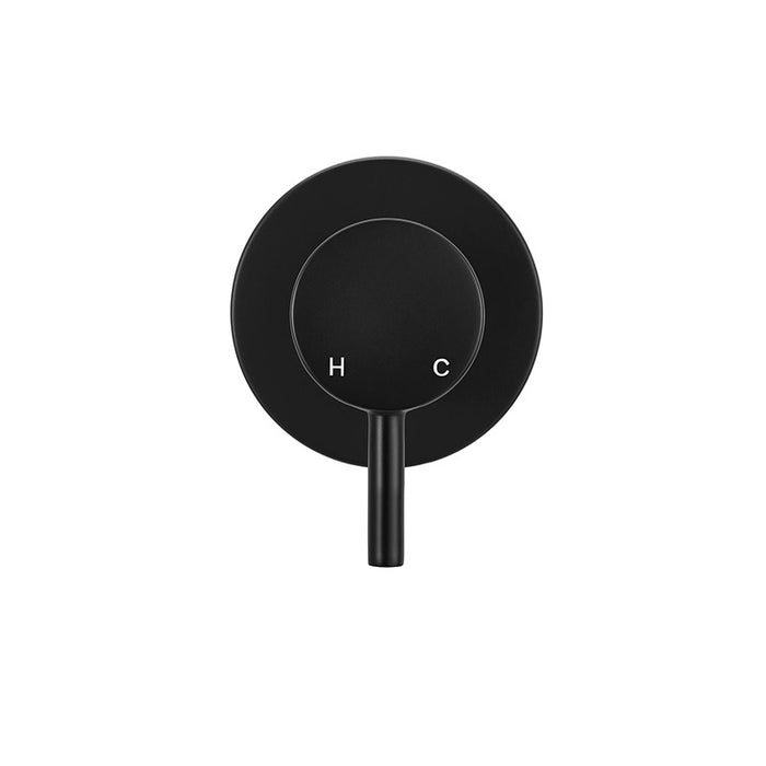 MATTE BLACK WALL MIXER SHORT PIN-LEVER