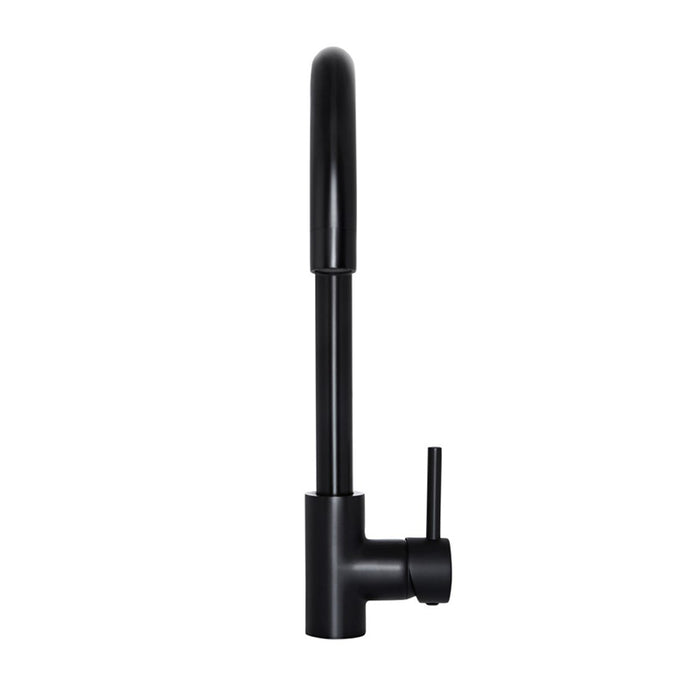 MATT BLACK ROUND KITCHEN MIXER TAP