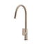 CHAMPAGNE ROUND ROUND PADDLE PICCOLA PULL OUT KITCHEN MIXER TAP