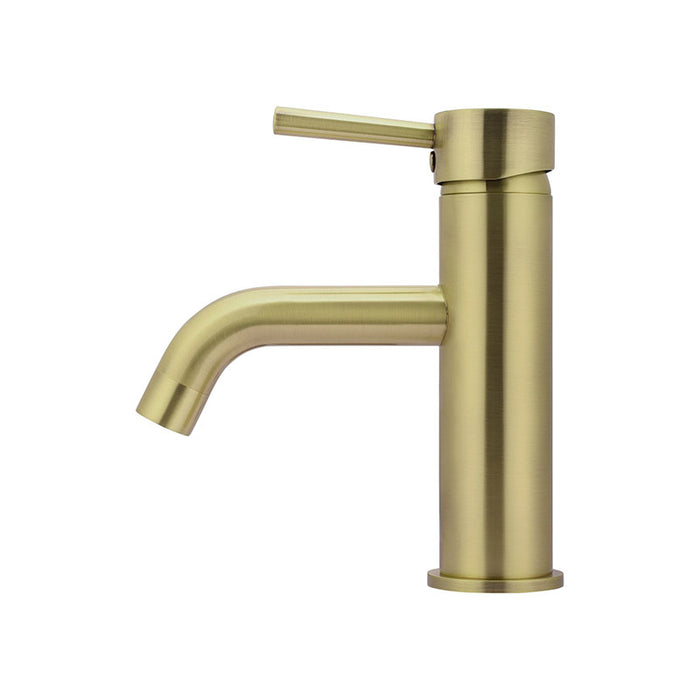 TIGER BRONZE ROUND BASIN MIXER CURVED