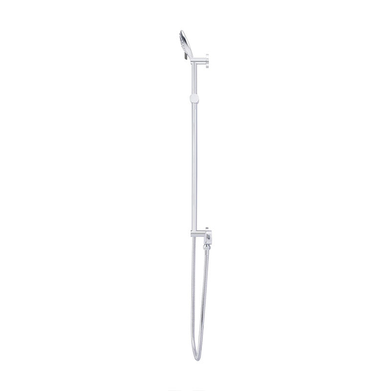 CHROME ROUND THREE FUNCTION HAND SHOWER ON RAIL COLUMN
