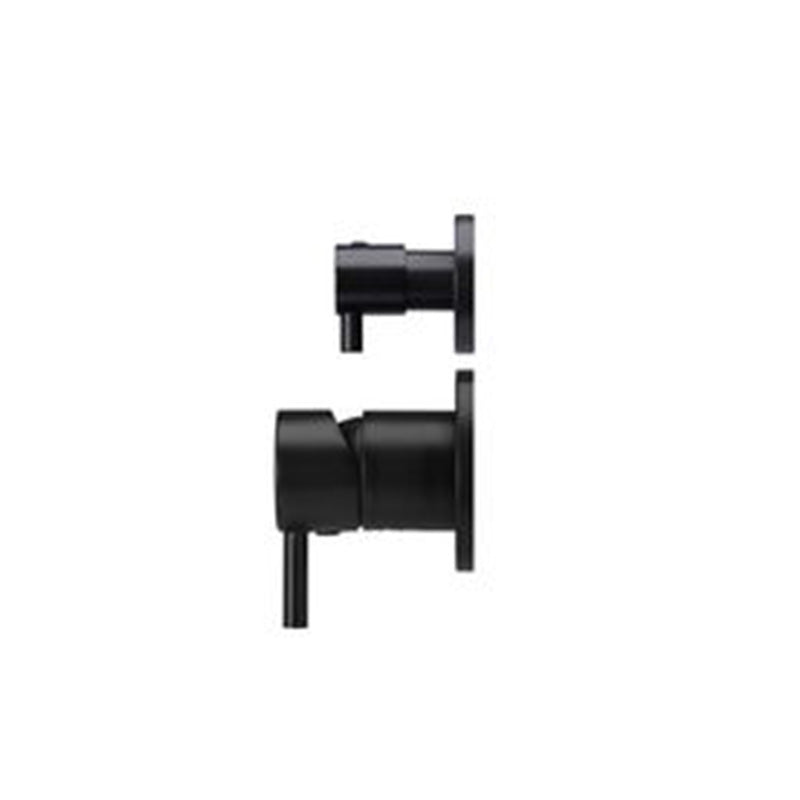 MATTE BLACK ROUND DIVERTER MIXER