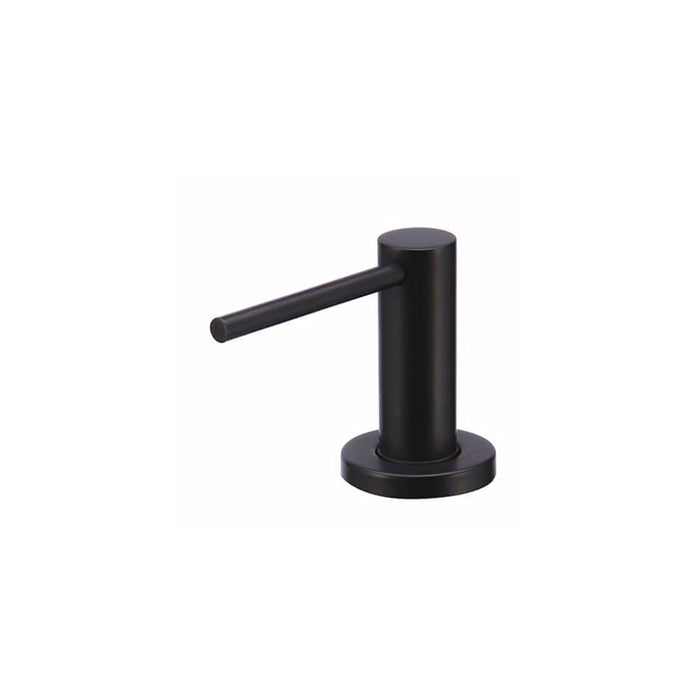 MATT BLACK ROUND SOAP DISPENSER