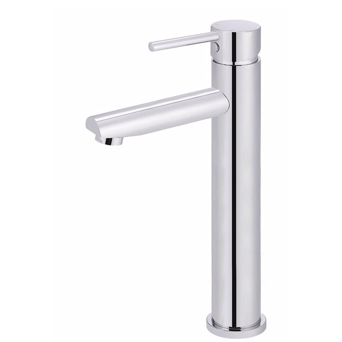 CHROME ROUND TALL BASIN MIXER