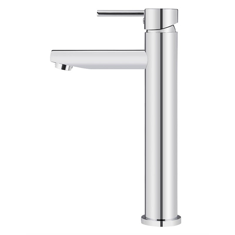 CHROME ROUND TALL BASIN MIXER