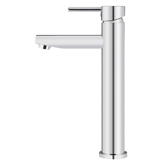 CHROME ROUND TALL BASIN MIXER