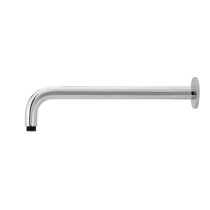 POLISHED CHROME WALL CURVED SHOWER ARM 400MM