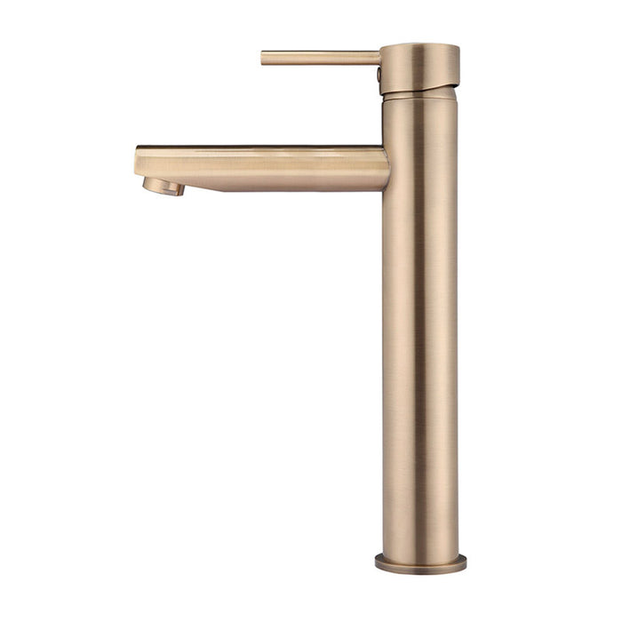 CHAMPAGNE ROUND TALL BASIN MIXER