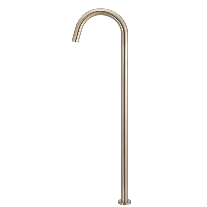 CHAMPAGNE ROUND FREESTANDING BATH SPOUT