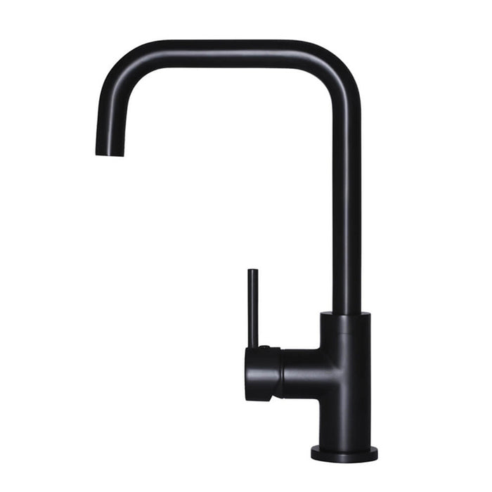 MATT BLACK ROUND KITCHEN MIXER TAP (MK02)