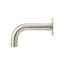PVD BRUSHED NICKEL ROUND CURVED SPOUT 130MM