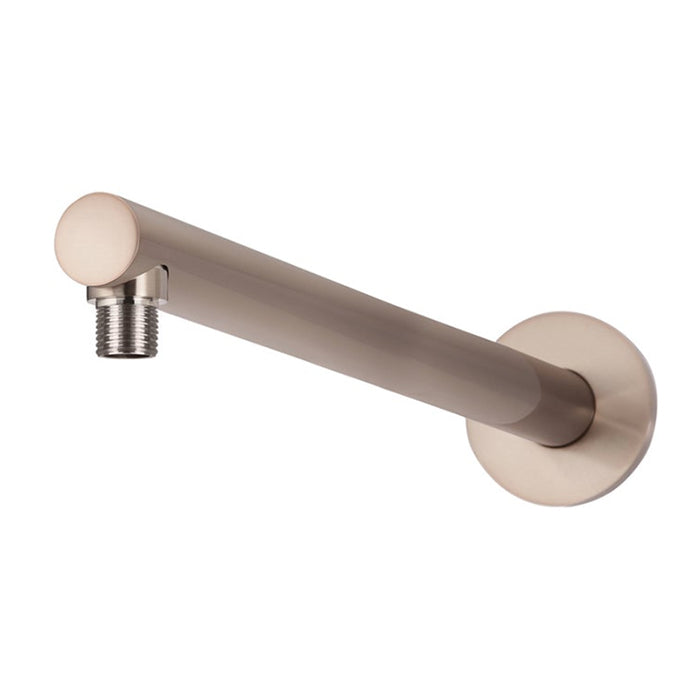 CHAMPAGNE ROUND WALL SHOWER ARM 400MM